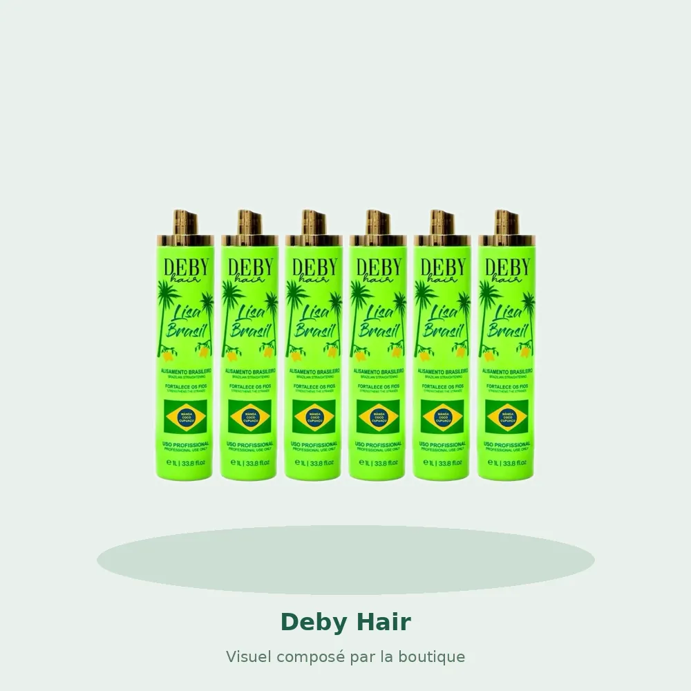 Lot de 6 Lissages Brésiliens Deby Hair Lisa Brasil, visuel composé par la boutique