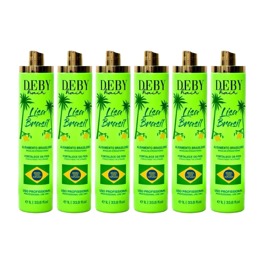 Lot de 6 Lissages Brésiliens Deby Hair Lisa Brasil, packshot Deby Hair