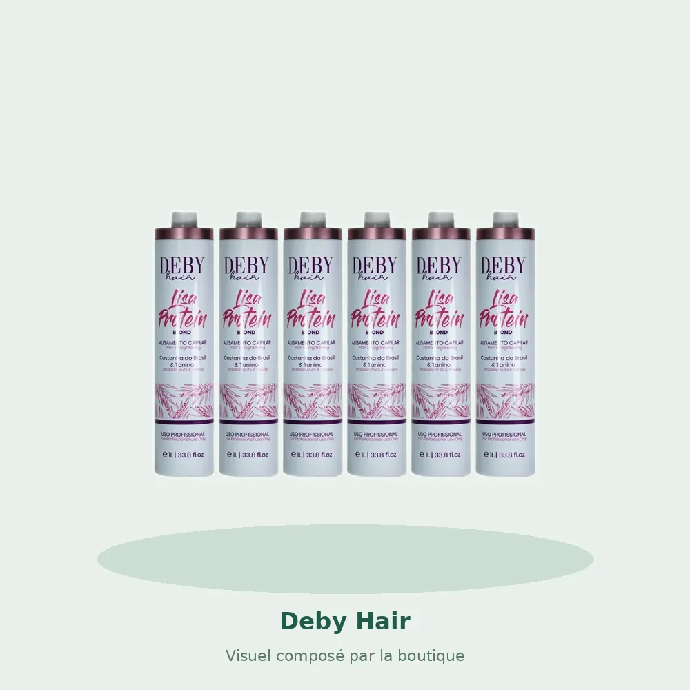 Lot de 6 Lissages Deby Hair Lisa Protein Blond, visuel composé par la boutique