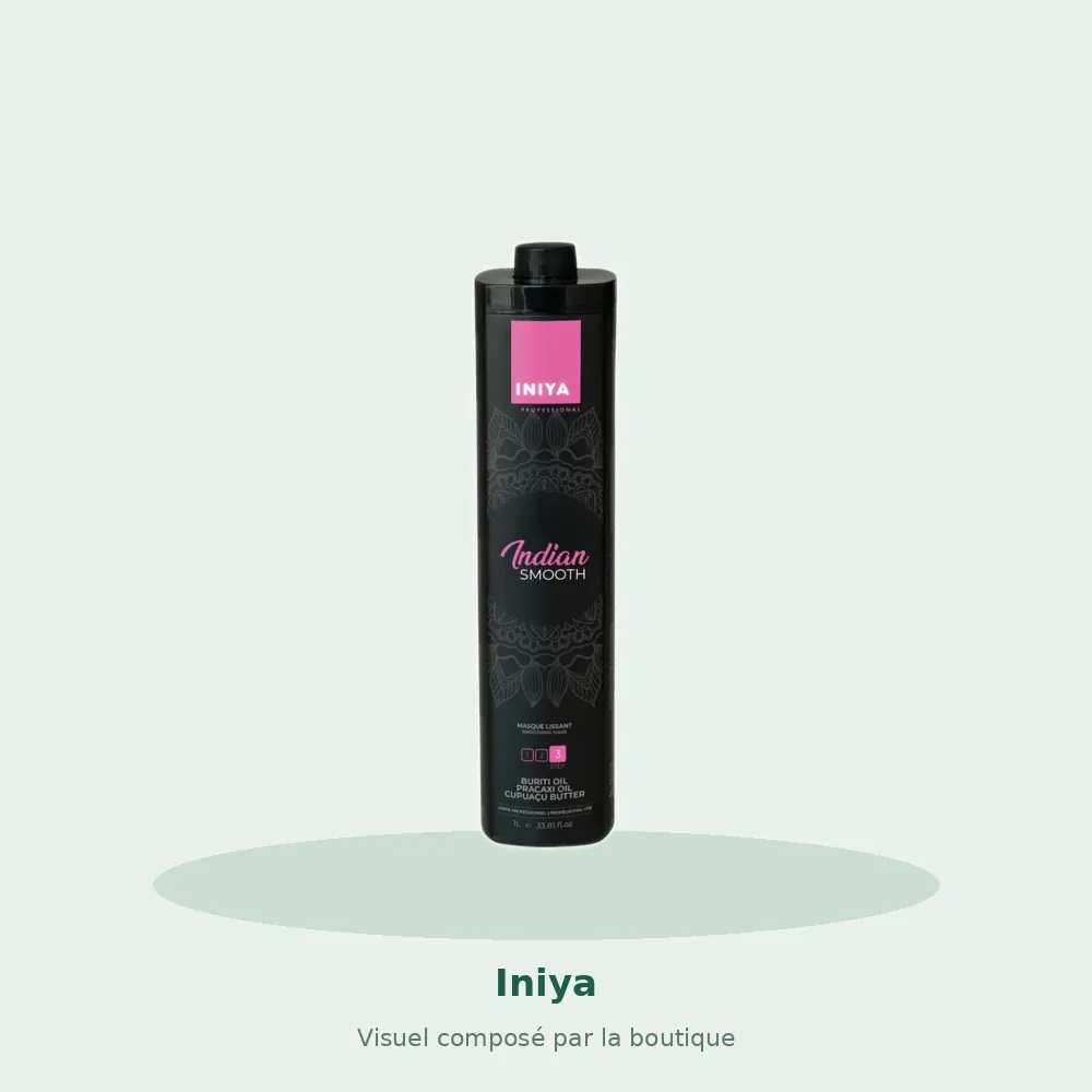 Masque lissant Iniya Indian Smooth Step 3, visuel composé par la boutique
