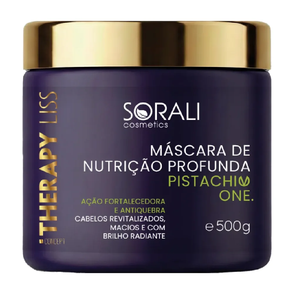 Masque nutrition profonde Pistachio One pistache et biotine 500 g Sorali, packshot Sorali