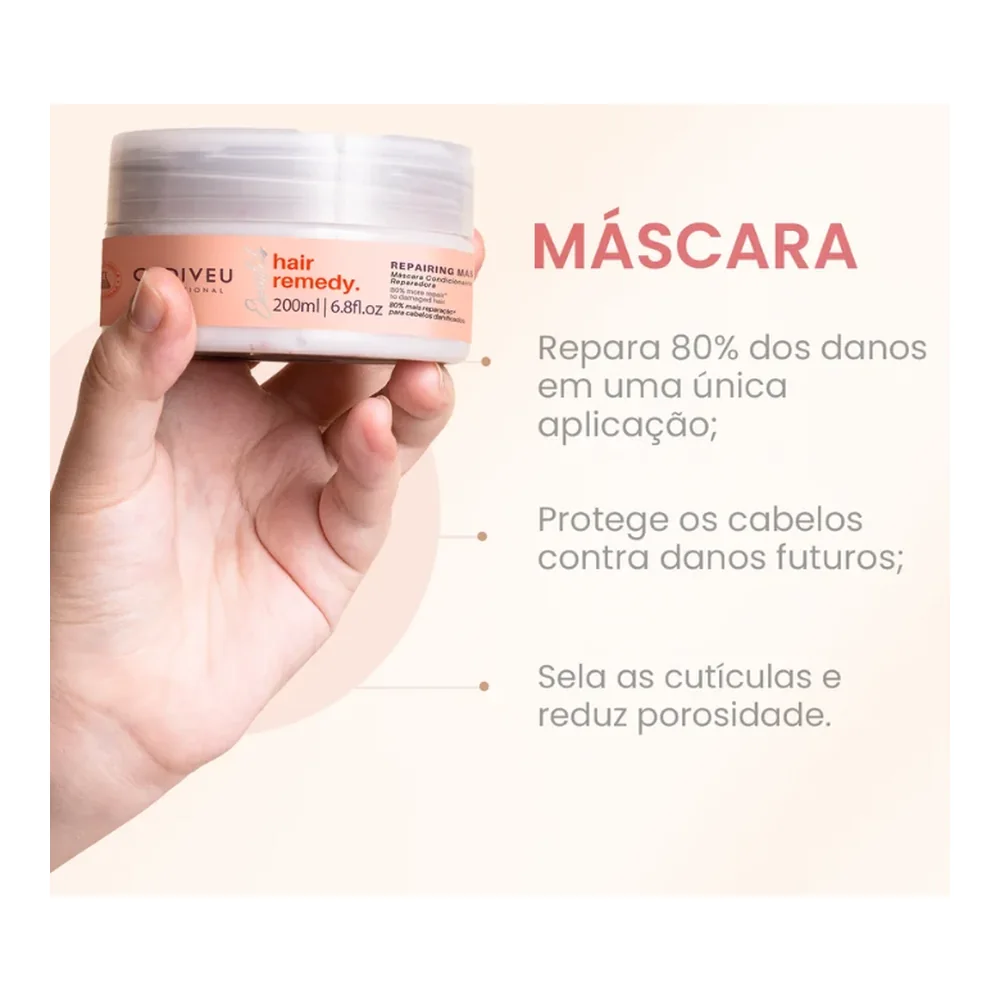Masque Cadiveu Essentials Hair Remedy 200 ml, vue 2 Cadiveu
