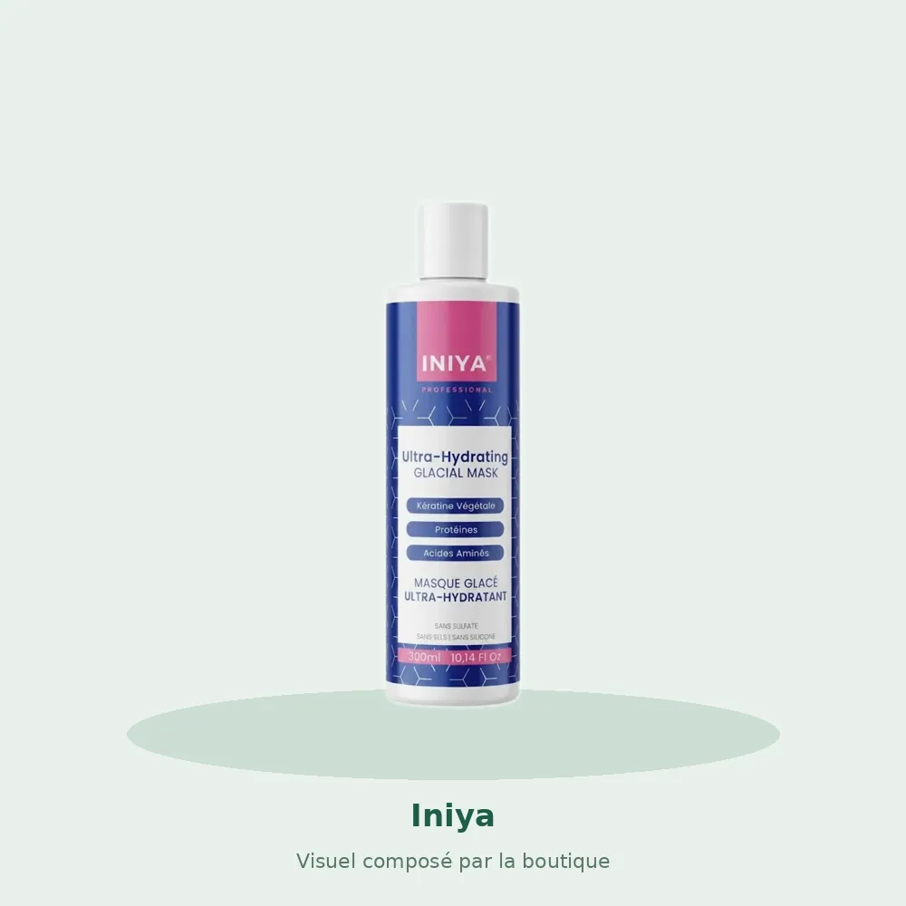 Masque ultra hydratant Iniya Professional, visuel composé par la boutique