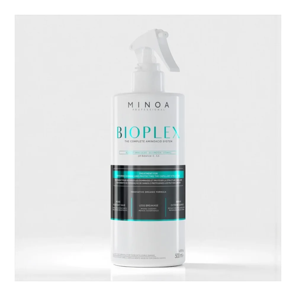 Minoa Bioplex soin réparateur intensif & additif lissage, packshot Minoa