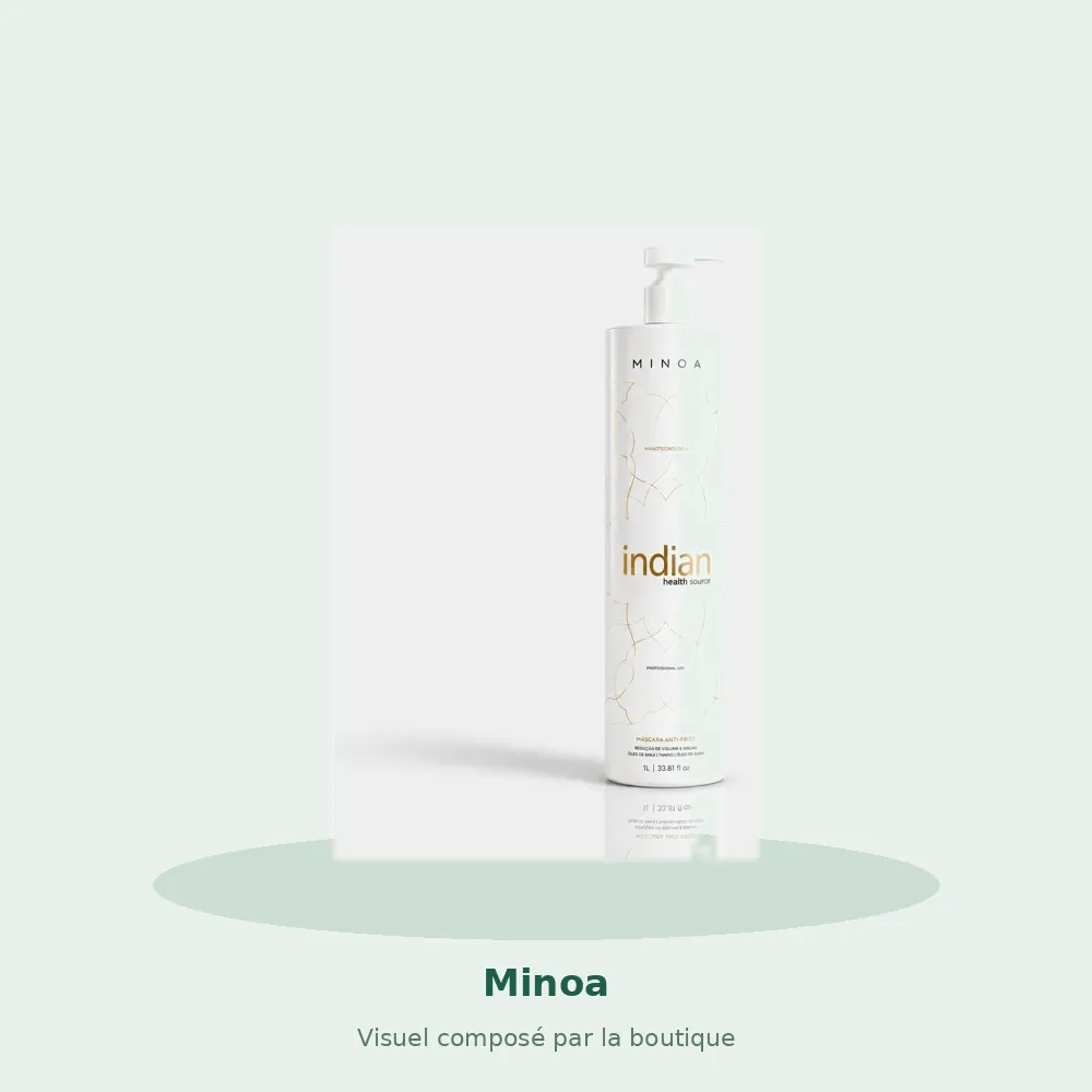 Minoa Lissage Indien Indian Health Source 1 L, visuel composé par la boutique