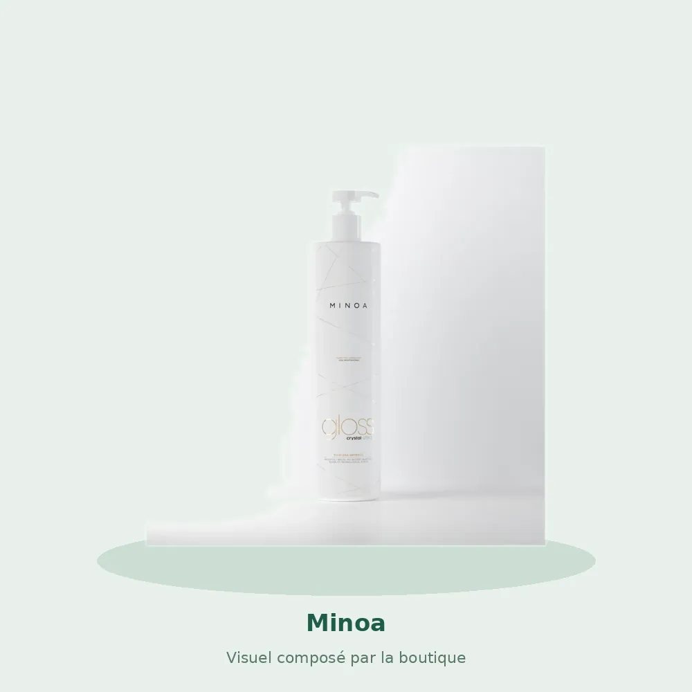 Minoa Lissage Tanino Organique lissage naturel et réparateur, visuel composé par la boutique