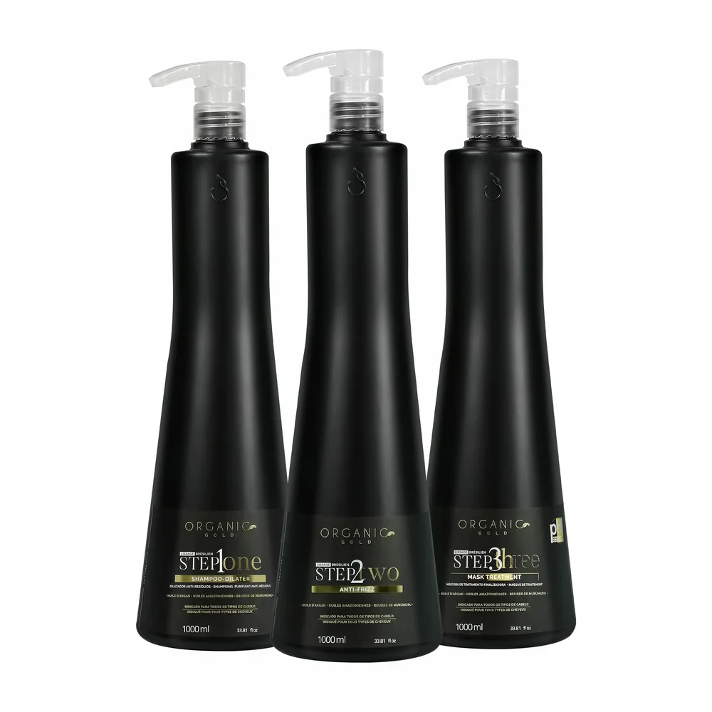 Organic Gold Kit de Lissage Brésilien Lissant Intense 1000 ml, packshot Organic Gold