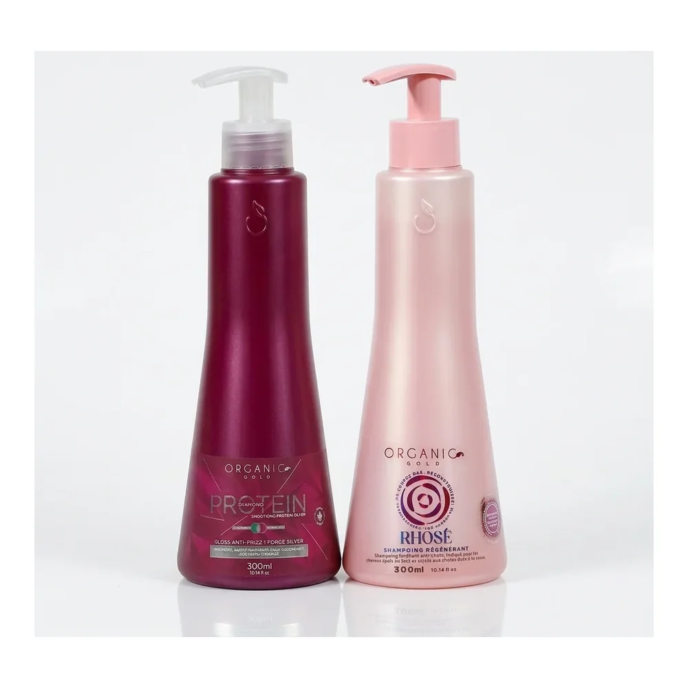 Organic Gold Kit Lissage Tanin Protein Silver + Shampooing Régénérant, packshot Organic Gold