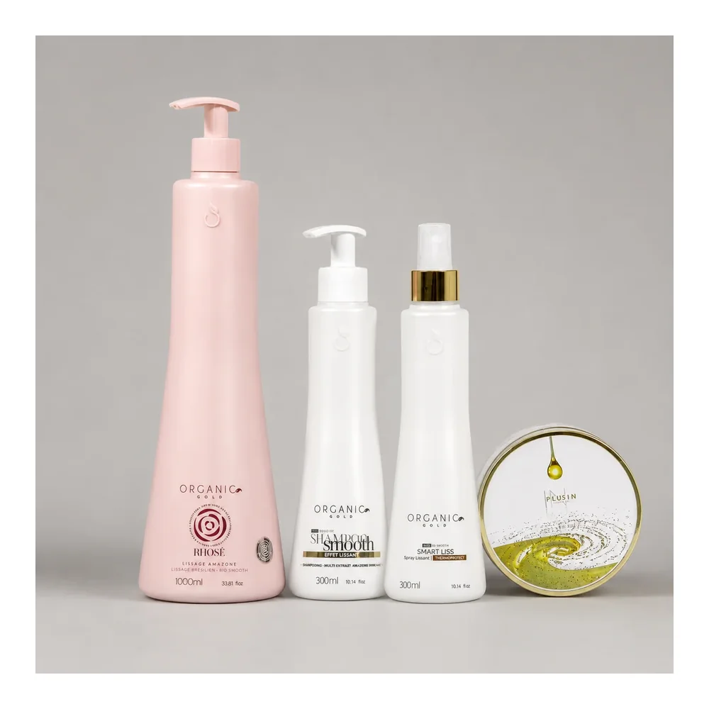 Organic Gold Kit Soin Bio-Smooth + Lissage Amazone Rhosé, packshot Organic Gold
