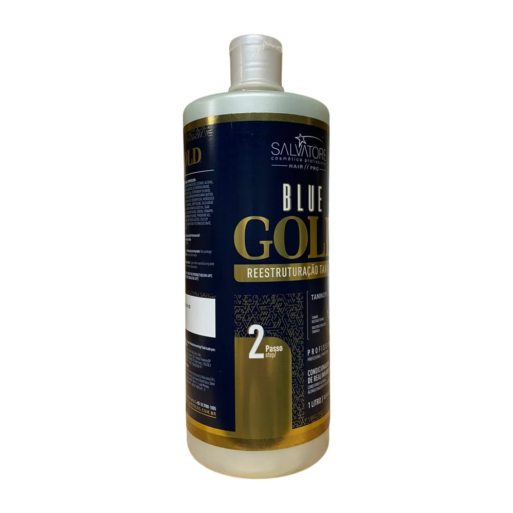 Salvatore Lissage Tanin Blue Gold Step 2 1 L, vue 3 Salvatore