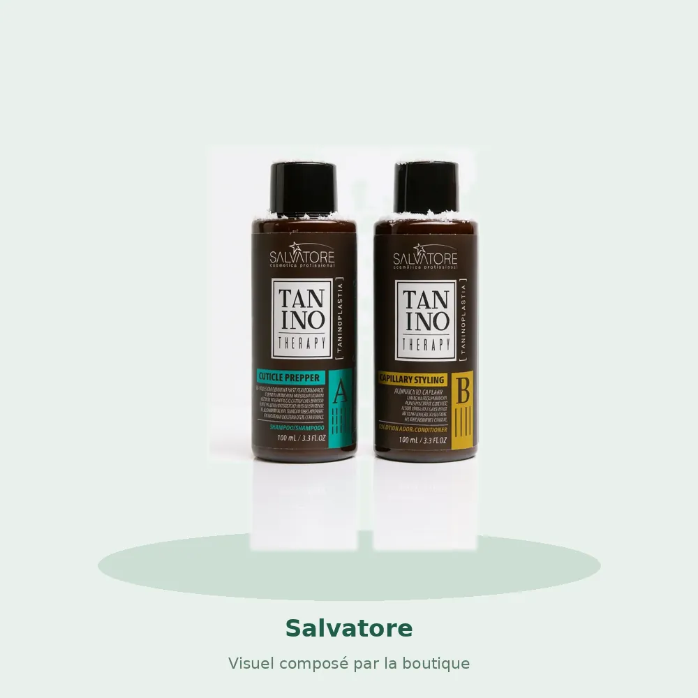 Salvatore Lissage Tanin Tanino Therapy A & B, visuel composé par la boutique