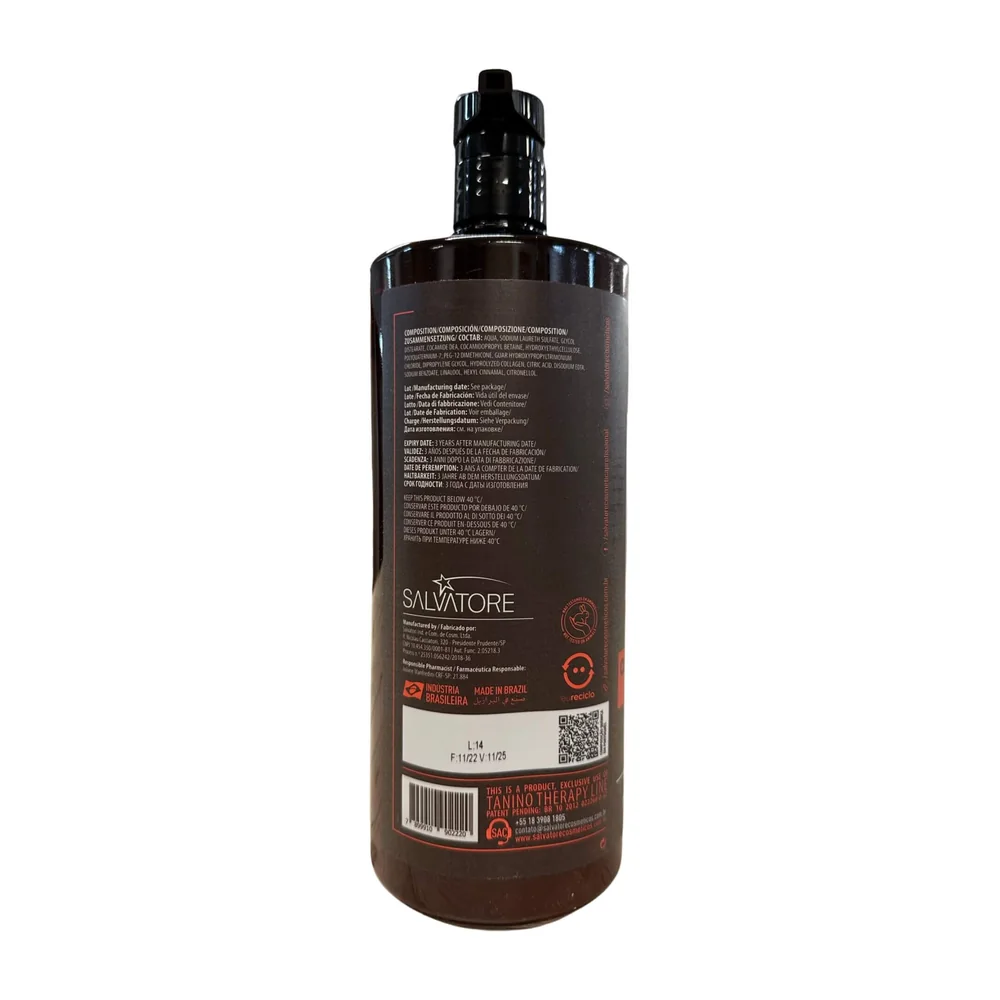 Salvatore Tanino Therapy Curly Collagen shampoing boucles 1 L, vue 2 Salvatore