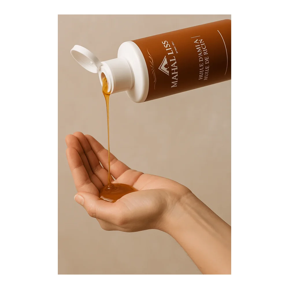 Shampoing Nano Indien Mahal Liss huile d'amla et ricin, vue 3 Mahal Liss