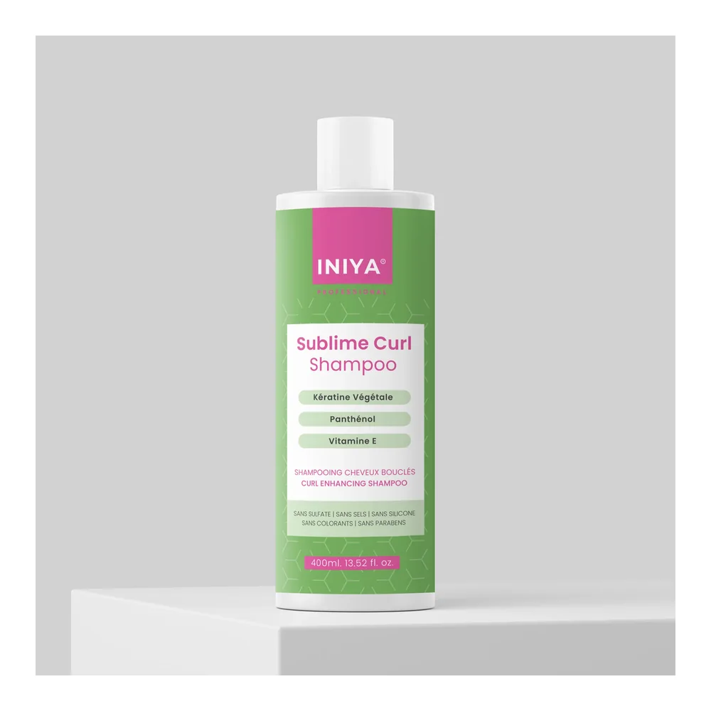 Shampooing cheveux bouclés Iniya Sublime Curl, packshot Iniya