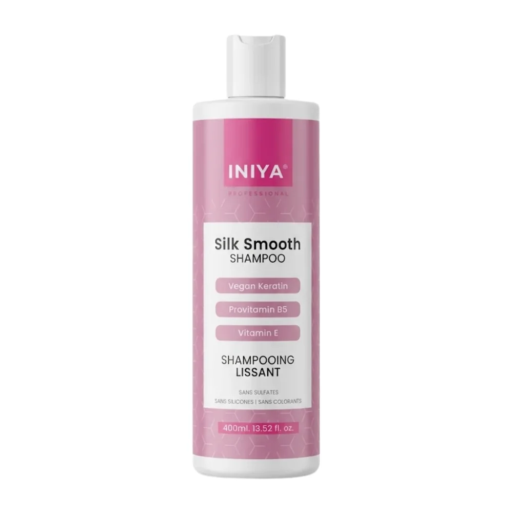 Shampooing lissant Iniya Silk Smooth, packshot Iniya