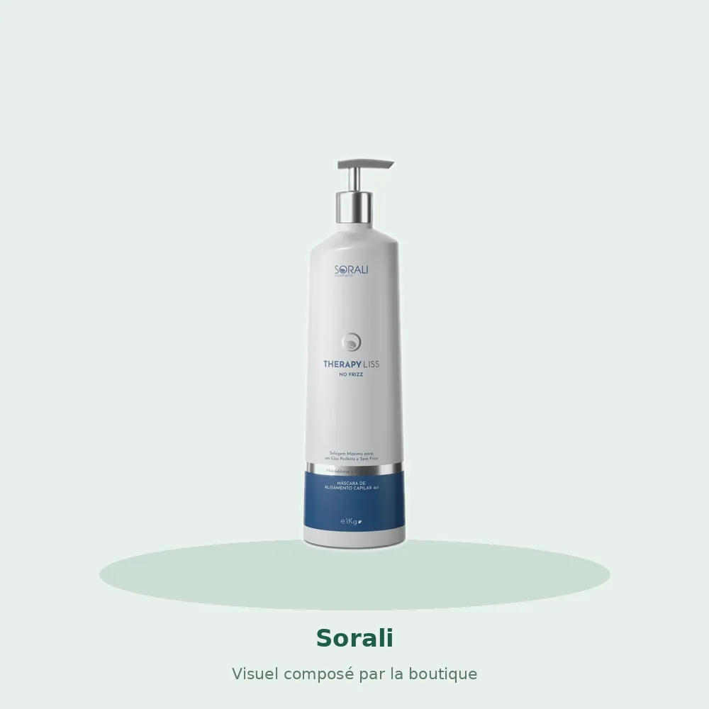 Sorali Therapy Liss No Frizz masque reconstructeur 4x1 1 kg, visuel composé par la boutique
