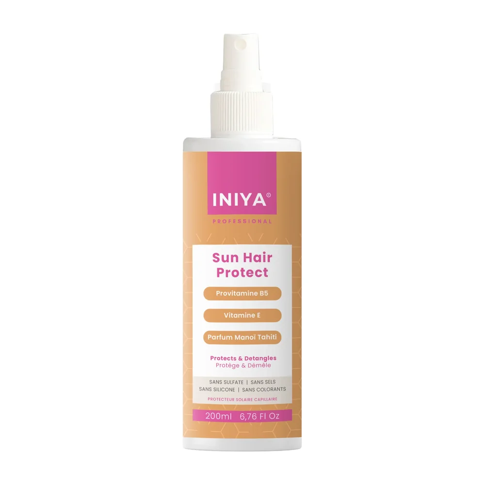 Spray protecteur solaire démêlant Iniya Sun Protect Hair, packshot Iniya