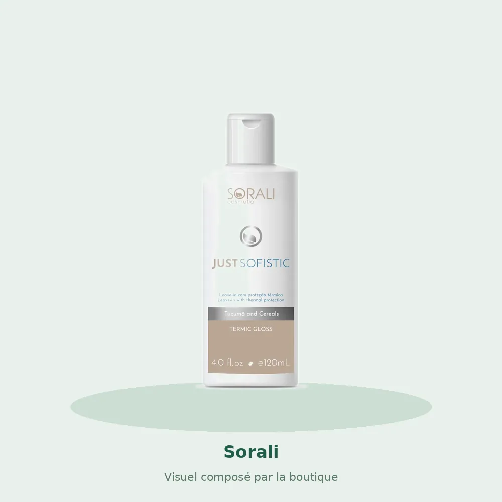 Termic Gloss Just Sofistic Sorali, visuel composé par la boutique