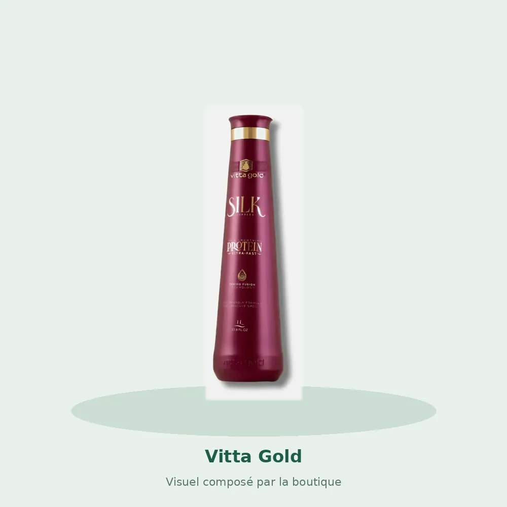 Vitta Gold Lissage Brésilien Silk Express 1 L, visuel composé par la boutique