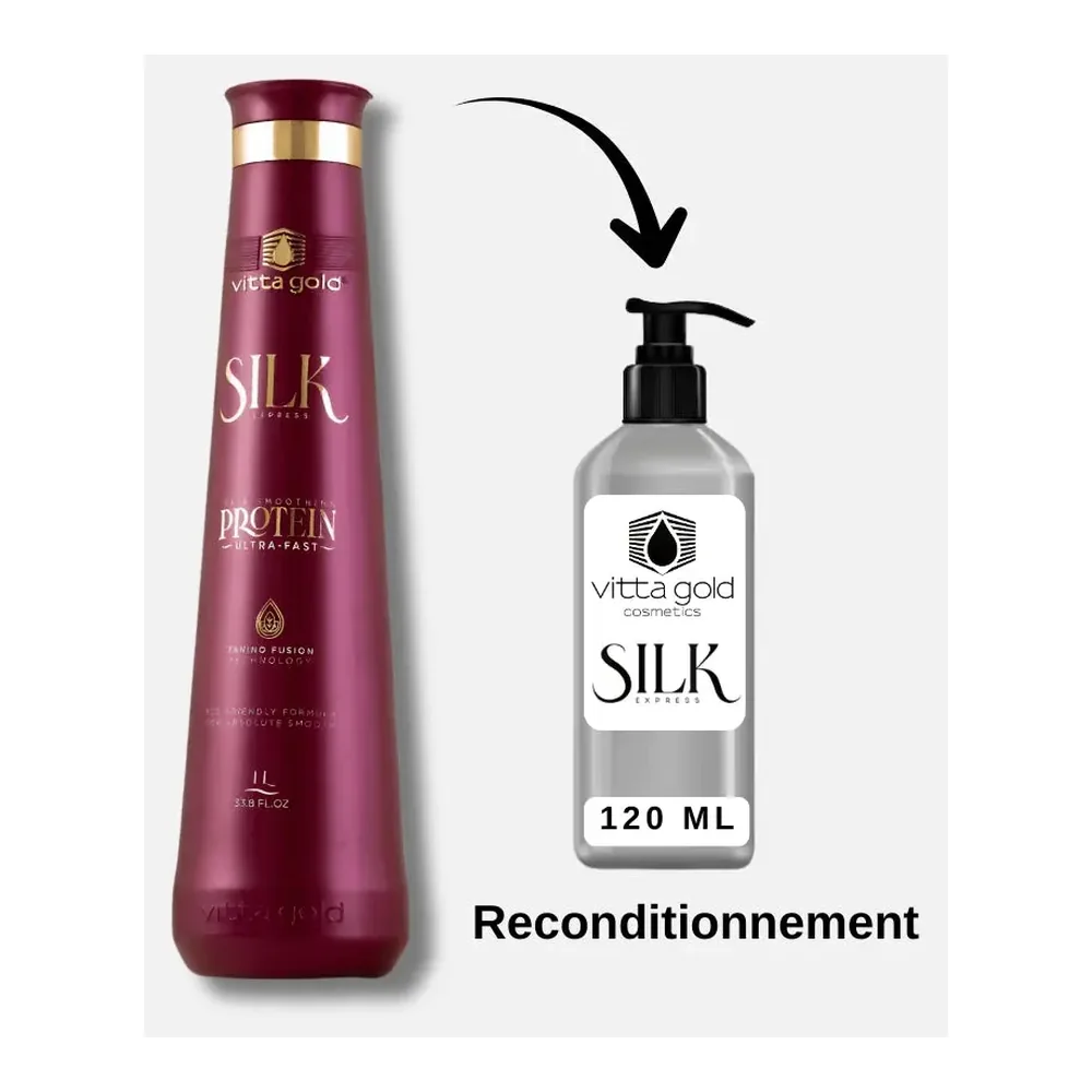 Vitta Gold Lissage Brésilien Silk Express 120 ml, packshot Vitta Gold