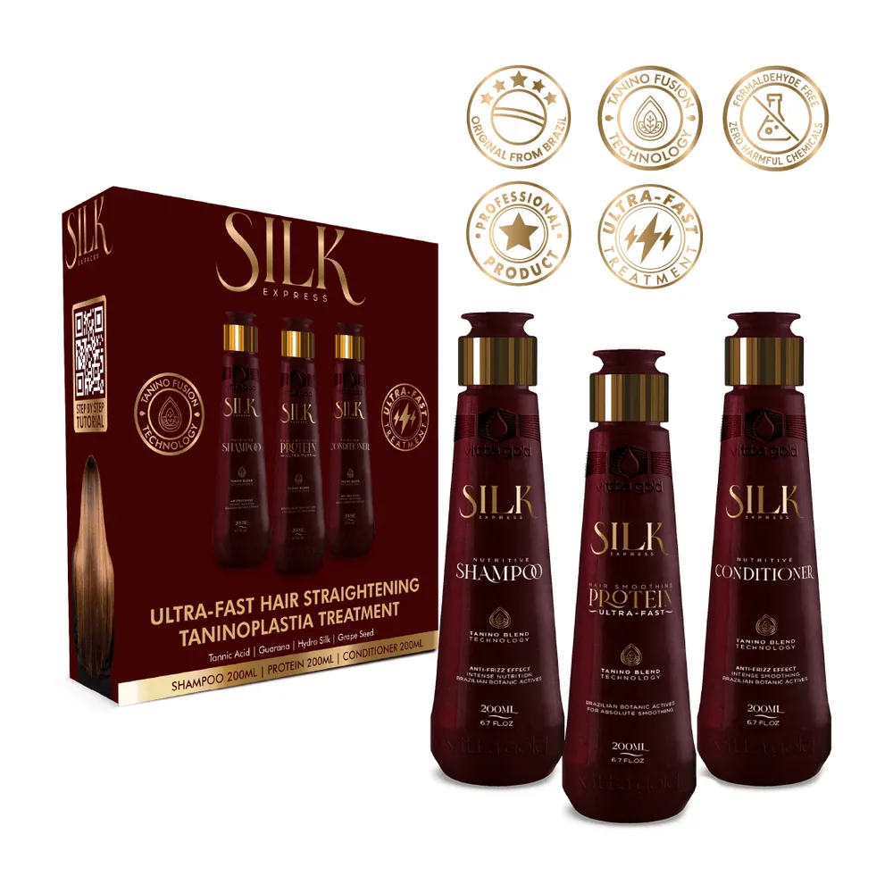 Vitta Gold Silk Express coffret lissage ultra-rapide, packshot Vitta Gold